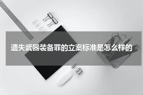 遗失武器装备罪的立案标准是怎么样的
