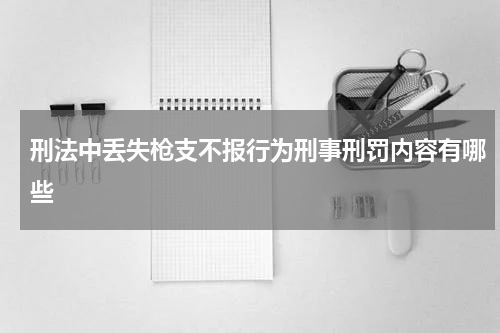 刑法中丢失枪支不报行为刑事刑罚内容有哪些
