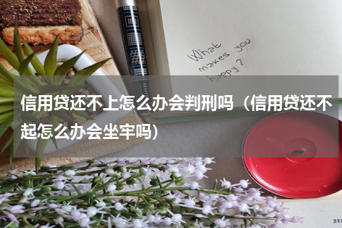 信用贷还不上怎么办会判刑吗（信用贷还不起怎么办会坐牢吗）