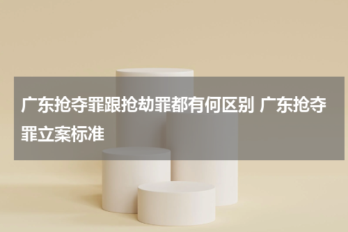 广东抢夺罪跟抢劫罪都有何区别 广东抢夺罪立案标准