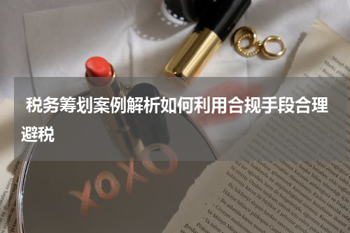  税务筹划案例解析如何利用合规手段合理避税