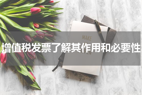 增值税发票了解其作用和必要性