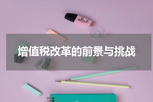 增值税改革的前景与挑战