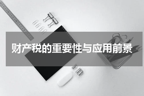 财产税的重要性与应用前景