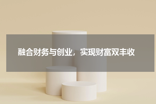  融合财务与创业，实现财富双丰收